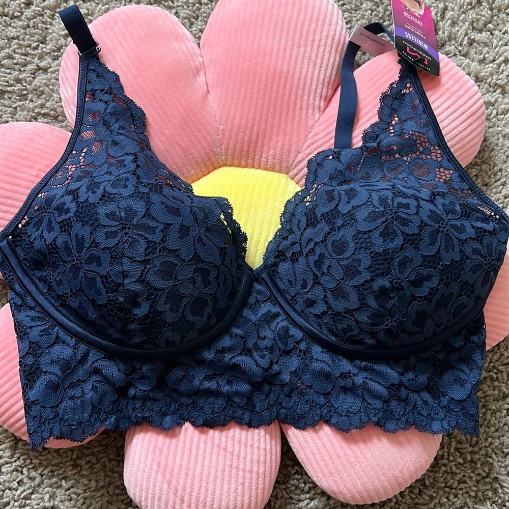Maidenform Women's Casual Comfort Bralette - Navy 34D